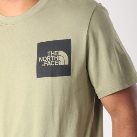 The North Face - Tee Shirt Fine Vert Kaki Noir