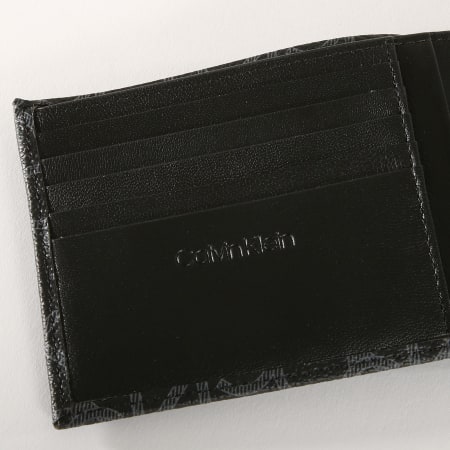 Calvin Klein - Portefeuille Mono 5cc Coin 4290 Noir Gris