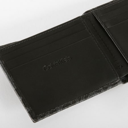 Calvin Klein - Porte Cartes Mono Slimfold 6CC 4294 Noir Gris