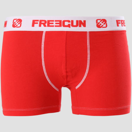 Freegun - Boxer Coton Confort Rouge