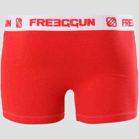 Freegun - Boxer Coton Confort Rouge