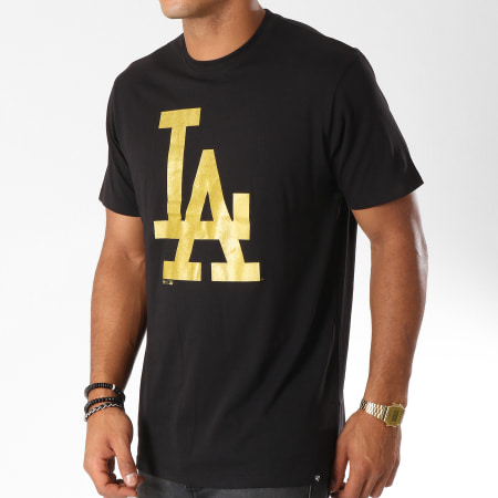 '47 Brand - Tee Shirt Los Angeles Dodgers 408751 Noir Doré 
