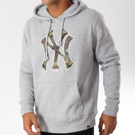 '47 Brand - Sweat Capuche New York Yankees 408288 Gris Chiné Camouflage