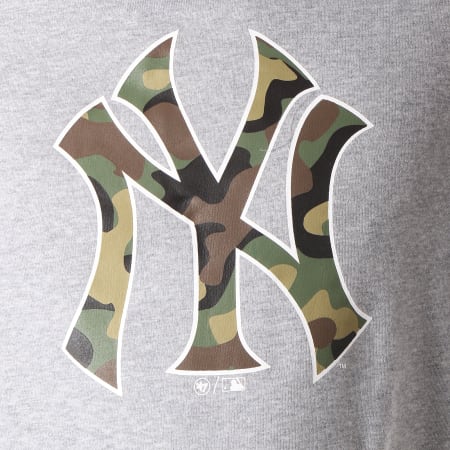 '47 Brand - Sweat Capuche New York Yankees 408288 Gris Chiné Camouflage