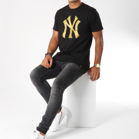 '47 Brand - Tee Shirt New York Yankees 408753 Noir Doré
