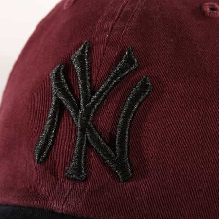 '47 Brand - Casquette Clean Up New York Yankees RGWTT17GWSNL Noir Bordeaux