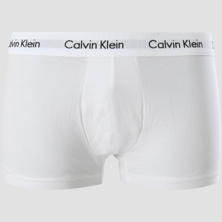 Calvin Klein - Lot De 3 Boxers Cotton Stretch U2664G Blanc Rouge Bleu Marine