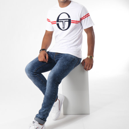 Sergio Tacchini - Tee Shirt Izan 37784 Blanc