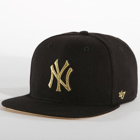 '47 Brand - Casquette Snapback Captain New York Yankees MTLVS17WBPNoir Doré