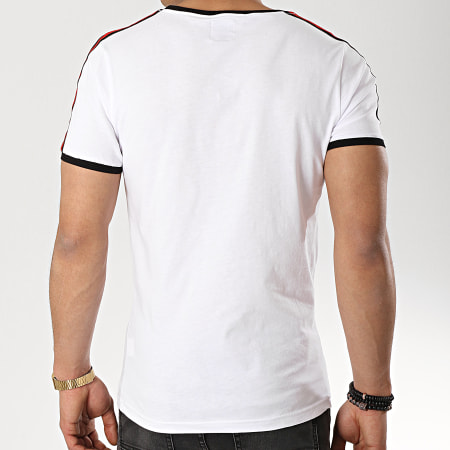 LBO - Tee Shirt Avec Bandes 497 Blanc