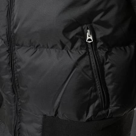 Schott NYC - Abrigo de piel con capucha 2108J Negro
