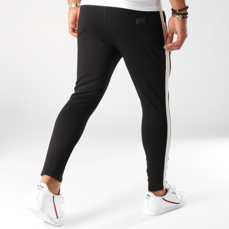 Uniplay - Pantalon Avec Bandes T3261 Noir Ecru