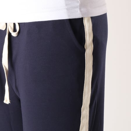 Uniplay - Pantalon Avec Bandes T3261 Bleu Marine Ecru