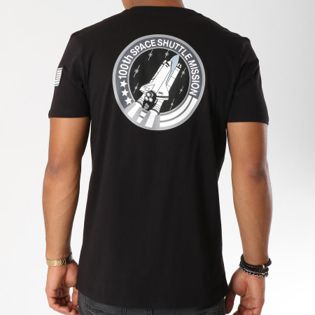Alpha Industries - Tee Shirt Nasa Space Shuttle Noir