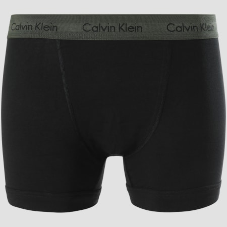 Calvin Klein - Lot De 3 Boxers Cotton Stretch U2662G Noir Bleu Gris Orange