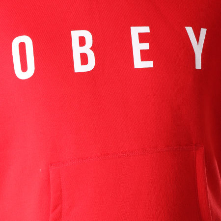 Obey - Sweat Capuche Anyway Rouge