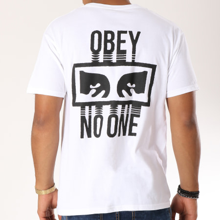 Obey - Tee Shirt No One Blanc
