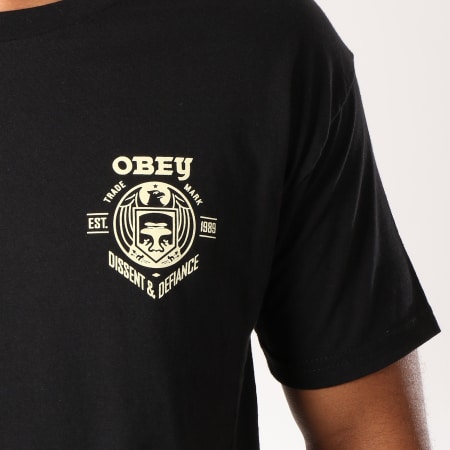 Obey - Tee Shirt Dissent And Defiance Noir
