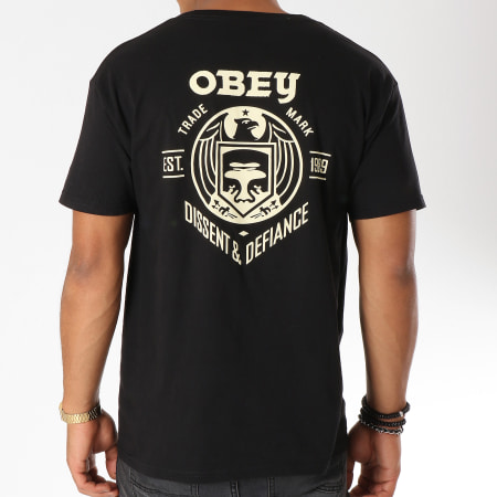 Obey - Tee Shirt Dissent And Defiance Noir