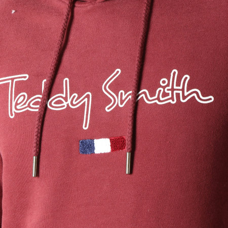 Teddy Smith - Sweat Capuche Seven Bordeaux