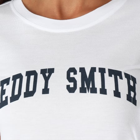 Teddy Smith - Tee Shirt Femme Tercio Blanc