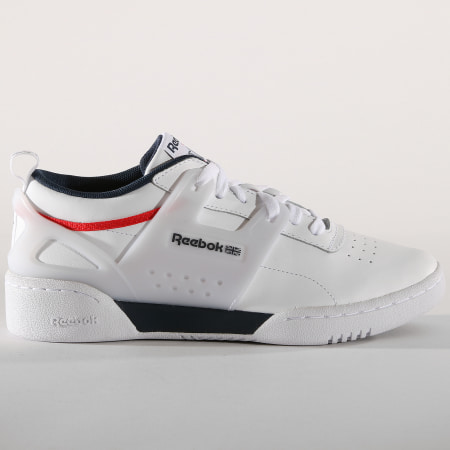 Reebok - Baskets Workout Advance Low CN4309 White Collegiate Navy Red