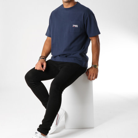 Tommy Hilfiger - Tee Shirt Poche Logo 5084 Bleu Marine
