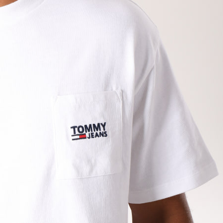 Tommy Hilfiger - Tee Shirt Poche Logo 5084 Blanc