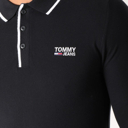 Tommy Hilfiger - Polo Manches Longues Stretch 5193 Noir