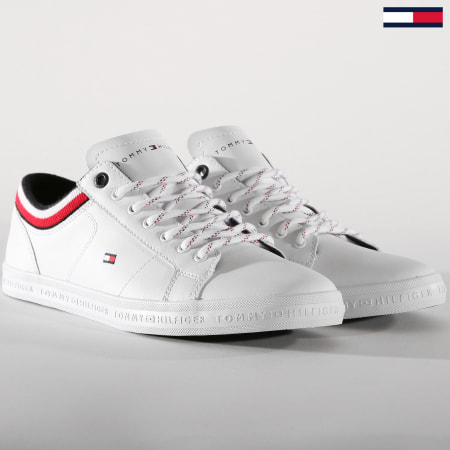 Tommy Hilfiger - Baskets Essential Leather Mix 1632 100 White