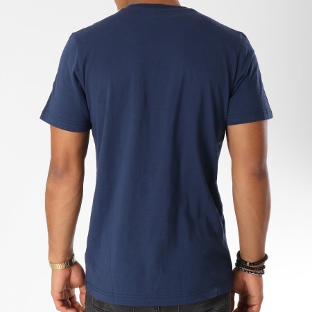 Adidas Sportswear - Tee Shirt Manchester United FC 3 Stripes CW7666 Bleu Marine Blanc