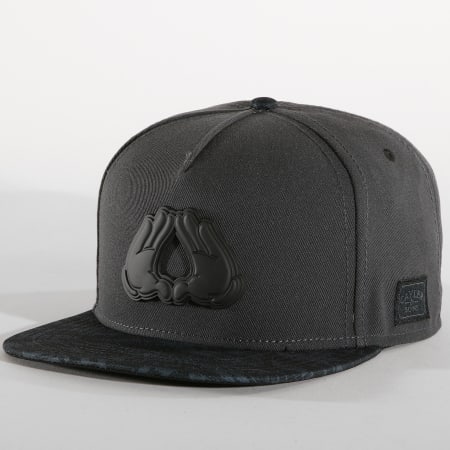 Cayler And Sons - Casquette Snapback Dynasty Noir Gris Anthracite Camouflage