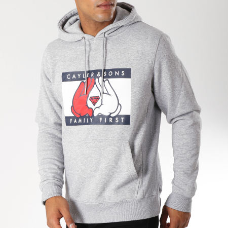 Cayler And Sons - Sweat Capuche First Gris Chiné