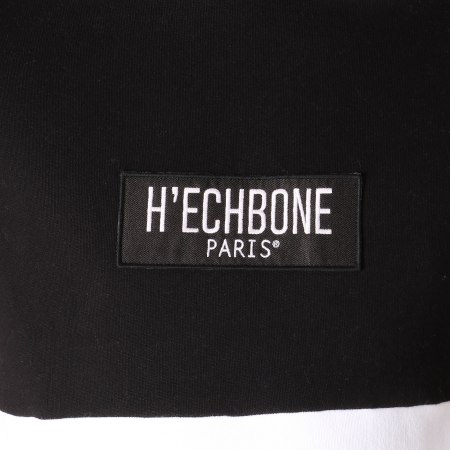 Hechbone - Sweat Capuche Dylon Noir Blanc Beige