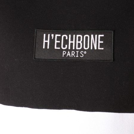 Hechbone - Sweat Capuche Dylon Noir Blanc Jaune