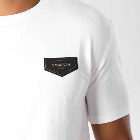Gianni Kavanagh - Tee Shirt Oversize Gold Blanc
