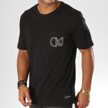 Calvin Klein - Tee Shirt Poche CKJ Graphic 9612 Noir