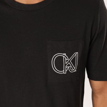 Calvin Klein - Tee Shirt Poche CKJ Graphic 9612 Noir