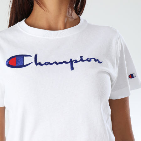 Champion - Tee Shirt Femme 110992 Blanc