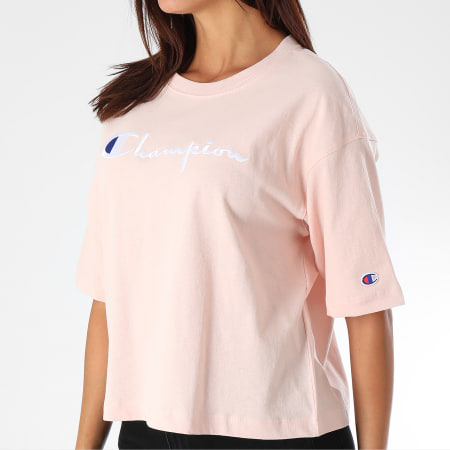 Champion - Tee Shirt Femme 110993 Rose