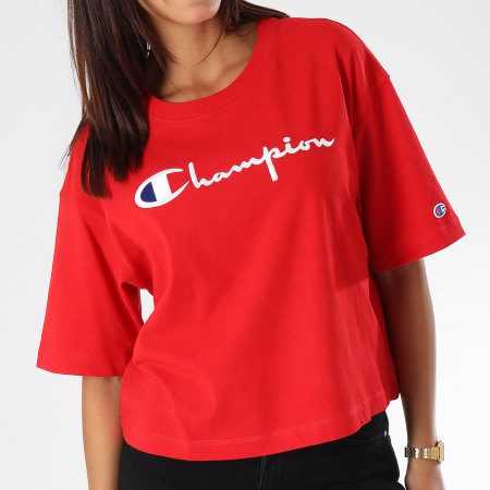Champion - Tee Shirt Femme 110993 Rouge