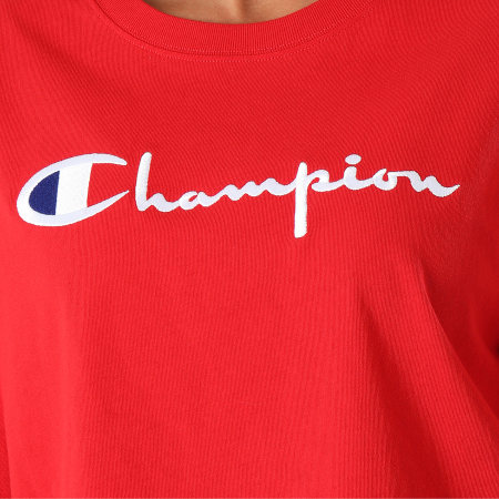 Champion - Tee Shirt Femme 110993 Rouge