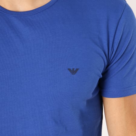 Emporio Armani - Lot De 2 Tee Shirts 111267-8A722 Noir Bleu Roi