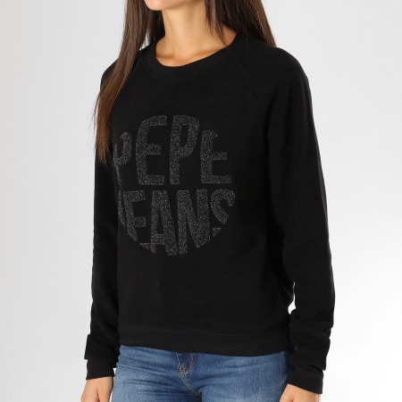 Pepe Jeans - Sweat Crewneck Femme Cameron Noir