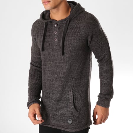 Sky Rebel - Pull Capuche H9389Z90591A Gris Anthracite