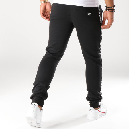 The Fresh Brand - Pantalon Jogging Avec Bandes WHJF091 Noir Blanc