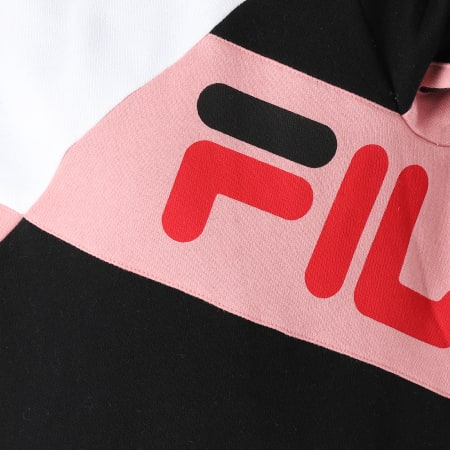 Fila Sweat Crewneck Femme Lidia Boyfriend 684244 Noir Rose Blanc LaBoutiqueOfficielle