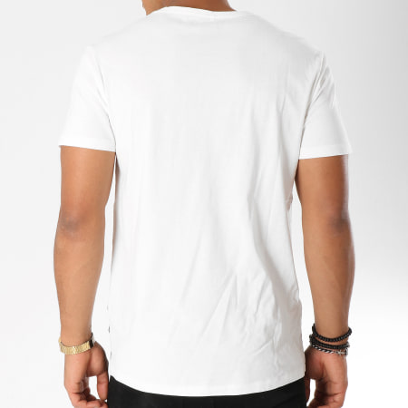 Blend - Tee Shirt Poche 20706574 Blanc Noir Gris Chiné