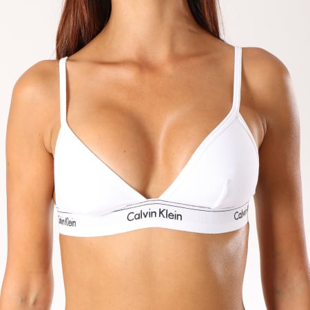 Calvin Klein - Brassière Femme Unlined Triangle QF4523E Blanc