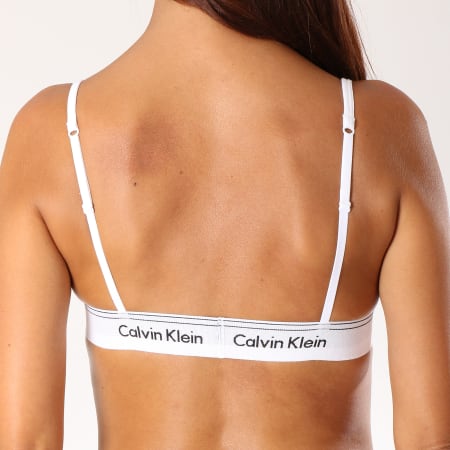 Calvin Klein - Brassière Femme Unlined Triangle QF4523E Blanc